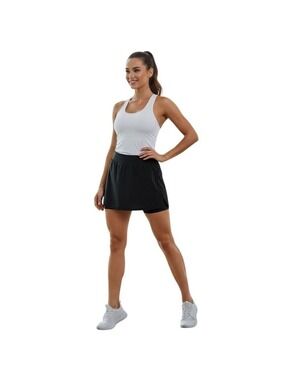 BlevonH Black Athletic Skort Large Built-In Shorts